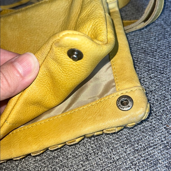 Latico lave Yellow Leather Crossbody good condition with one stain - Picture 12 of 15